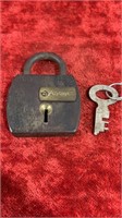 Antique AUTOMATIC Lock with key