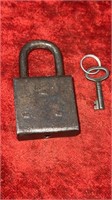 Antique Lock with key-Maker unknown