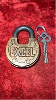 Antique EXCEL Lock with key