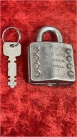 Antique REESE Lock with key