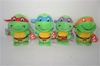 Four Teenage Mutant Ninja Turtles Plush Dolls