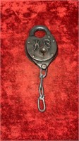 Antique W-B Lock w chain links