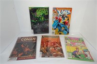 Five Various Comics, Green Hornnet 1st Issue,X-Men