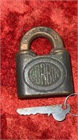 Antique CORBIN Lock w key