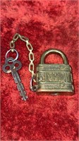 Antique MAIL Lock with key