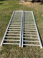 Aluminum ramp 7.5 ft long, 45" wide