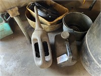 Oil Containers, Drain Pans