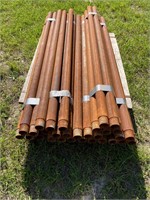 Pipe 30 lengths. 62” long approximately 2”