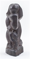 Lorrie Goulet 'Female Figure' Wood Sculpture