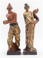 Kupur Art Deco Japonesque Terracotta Sculptures Pr