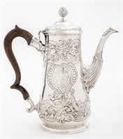 George III Irish Sterling Silver Coffee Pot