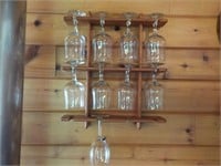 Wine rack & glasses KITCHEN