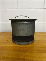Vintage Fishing Metal Minnow Bucket