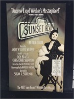 Signed Sunset Boulevard Musical Poster