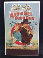 "Annie Get Your Gun" signed musical poster