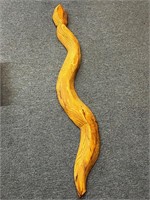51 inch wooden snake wall decor