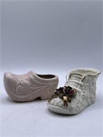 Pink Clog Tulip Planter and Ceramic Baby Shoe Plan