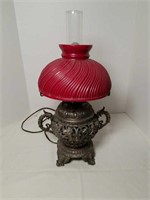 BRADLEY AND HUBBARD CONVERTED OIL LAMP