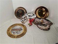 ASSORTED SILVER PLATE AND OTHER METAL ART