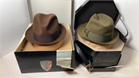2 MENS HATS WITH BOX