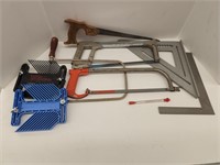 Tools - Squares, hand saws and plastic saw