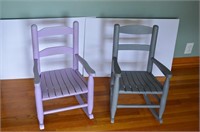 Set of 2 Children's Rocking Chairs 23"tall