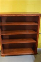 Book Shelf w 4 Shelves 41"W x 10"D x 46"H