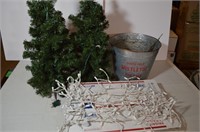 Lot of Christmas Items - Trees, Icicle Lights,