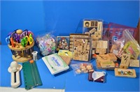 Large Lot of Craft Supplies - Stamps, Design
