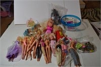 Vintage Toys including Alvin Chipmunk, Barbies,