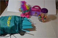 Fort Kit, Trolls Doll, and Beads