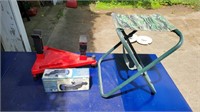 Rifle rest, spotting scope and stool