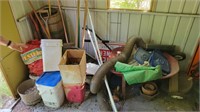 Remaining contents of yard barn
