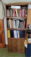Bookshelf and books