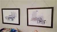 2 framed artwork