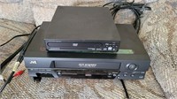 Magnavox DVD player and jvc VHS player