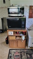 Cabinet with 2 microwaves