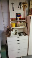 Workbench cabinet and contents