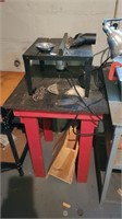 Router table on stand with router