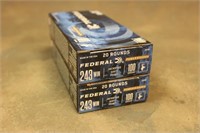 (2) Boxes Federal .243 Win 100GR Soft Point Ammo