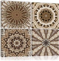 4PCS. Patternered Canvas Wall Art Decor