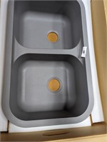 Karran Grey Quartz Sink (32-3/8 x 19 x 8-1/2)