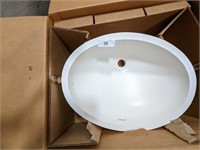 Gemstone Oval Winter White Vanity Sink Bowl