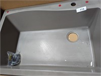 Karran Grey Single Basin Sink
