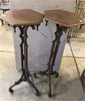 PAIR OF ORNATE FERN STANDS