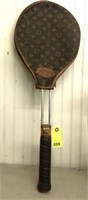 LOUIS VUITTON HEAD COVER AND VINTAGE RACKET