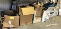 GROUP OF LAMP PARTS, PLUMBING, MISC