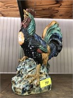 CERAMIC PAINTED ROOSTER