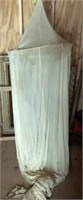 VINTAGE MOSQUITO NET, SHOWS WEAR