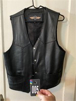 Mens BG Leather Vest Size 40